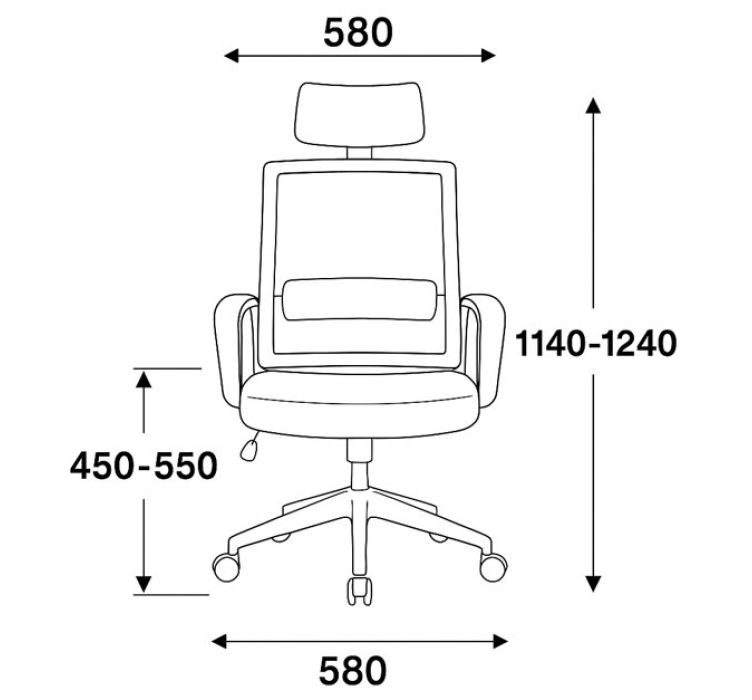 Крісло обертове комп'ютерне BO-003BB7